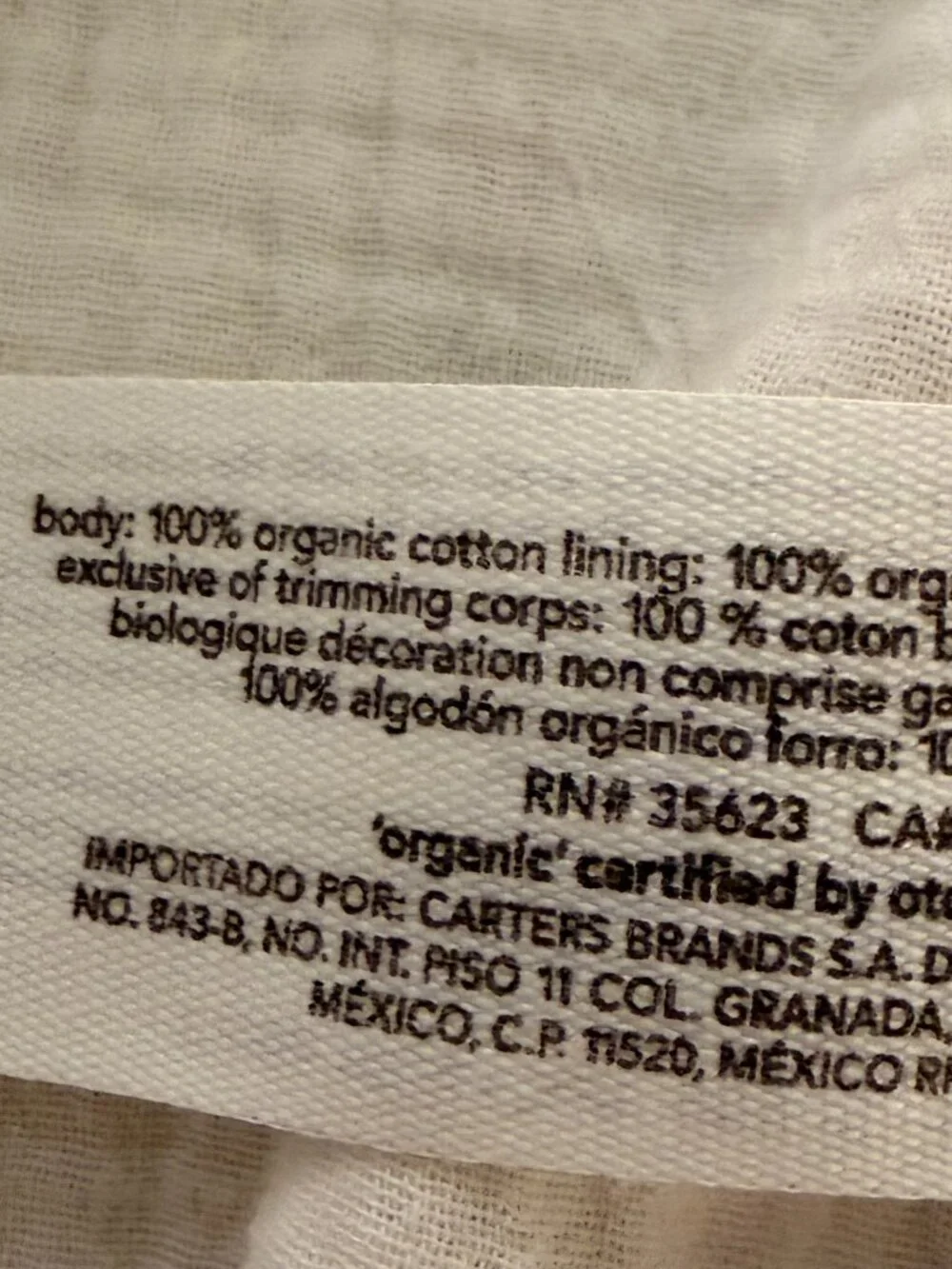 Little Planet (by Carters) Flower Print Muslin Sleep Sack - Size S (0-6 months)